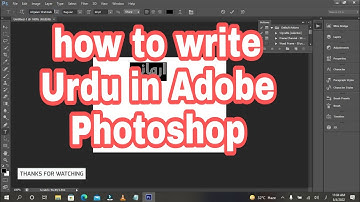 how to write Urdu in adobe photoshop  without inpage