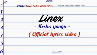Linex - Kesho yangu (  lyrics video )