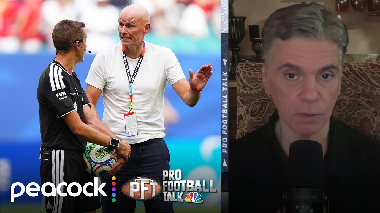 Unpacking wire controversy surrounding England's goal v. Norway | Pro Football Talk | NFL on NBC