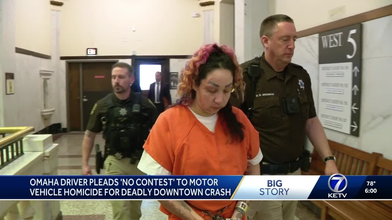 Driver accused of motor vehicle homicide in fiery Omaha crash pleads no ...