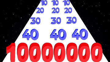 Number Run Game Merge Number vs Merge Number Run Master - Satisfying ASMR Video (Maths Game)