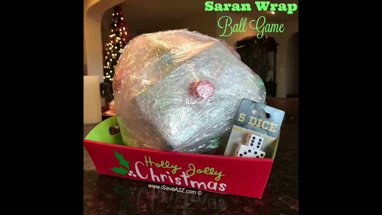 Christmas Saran Wrap Ball Game - The Crafty Blog Stalker