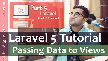 Laravel 5 Tutorial for Beginners | Passing Data to Views  | Blade Example | Part-5 🔥🔥