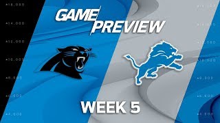 Carolina Panthers vs. Detroit Lions | Week 5 Game Preview | NFL Playbook