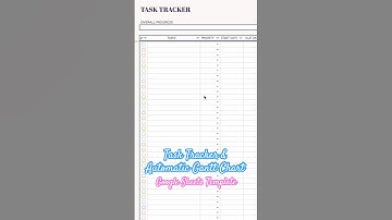 Task Tracker & Automatic Gantt Chart 🩵 #ganttchart #googlesheets