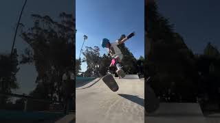 skate park #skateboarding #skate new trick skateboarding railing 50 flip trick skateboarding 🛹