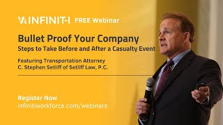 🚨Webinar Replay #100: Bullet Proof Your Company - Steps to Take Before and After a Casualty Event