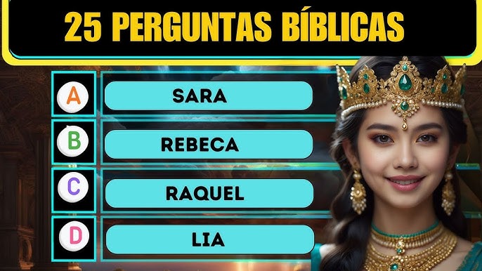 Questões Bíblica  25 Perguntas e Respostas Nível Fácil e Médio - Quiz  Bíblico #04 