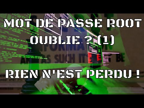 Linux : comment changer le mot de passe root quand il a été perdu (via GRUB)