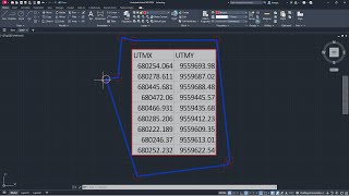 Importar coordenadas UTM en AutoCAD