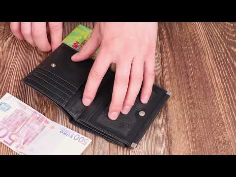 Сучасний гаманець жіночий з натуральної шкіри CANPELLINI 21928 Чорний, видео 1