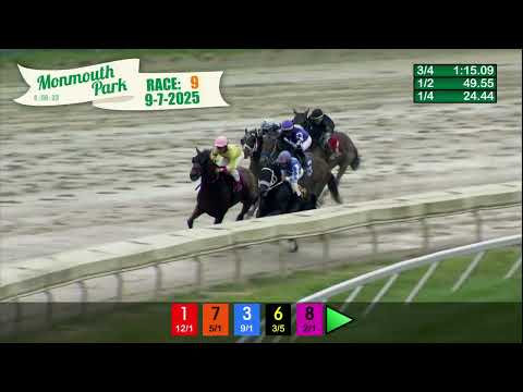 video thumbnail for MONMOUTH PARK 09-07-2025 RACE 9