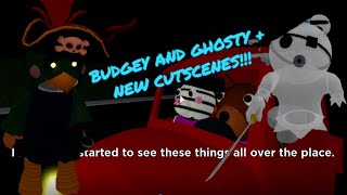 GHOSTY AND BUDGEY + BRAND NEW CUTSCENES FOR CHAPTERS 1-3!!! Piggy | ROBLOX