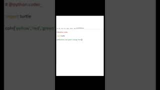 design multicolored star using python