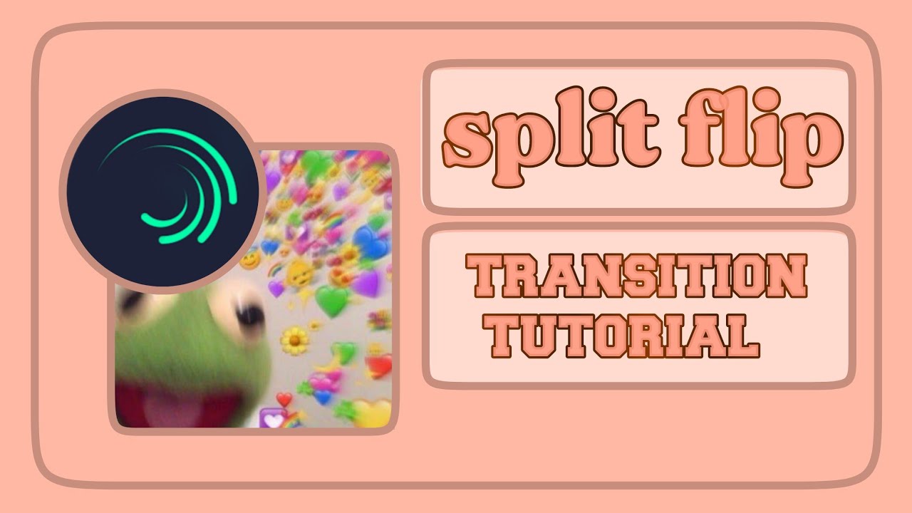 Split Flip Transition - Alight Motion - YouTube