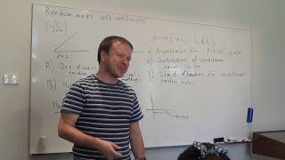 "Random Walks with Constraints", lecture 1 (part 1), D. Denisov
