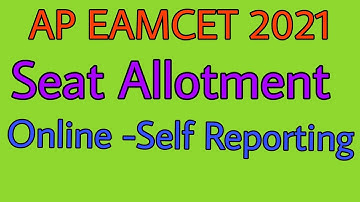 AP EAMCET 2021 Online Self-Reporting||Ap EAPCET Online Self-Reporting Latest update||@Techtuts-World