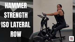 Hammer Strength Iso Lateral Rows - King 👑 of The Back Machines