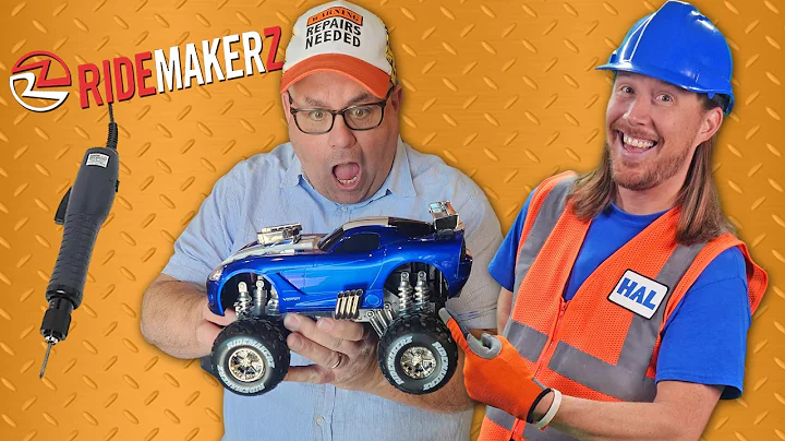 Handyman Hal builds RC Car with his Friend Benji | Fun at Ridemakerz building monster car