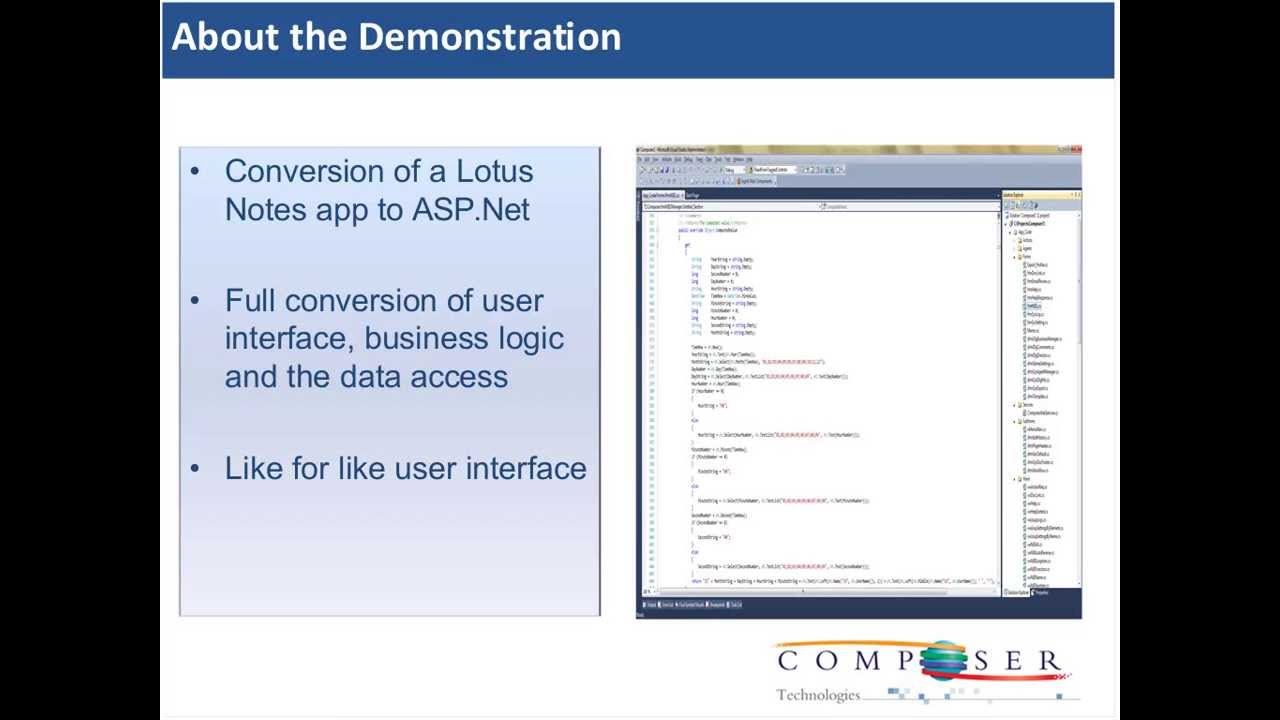 Converting Lotus Notes Applications to  NET July 2013