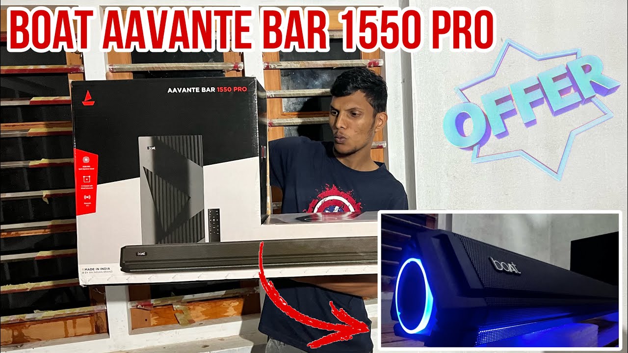 boAt Aavante BAR 1550 PRO 160W Soundbar IMost Optimized Soundbar Under