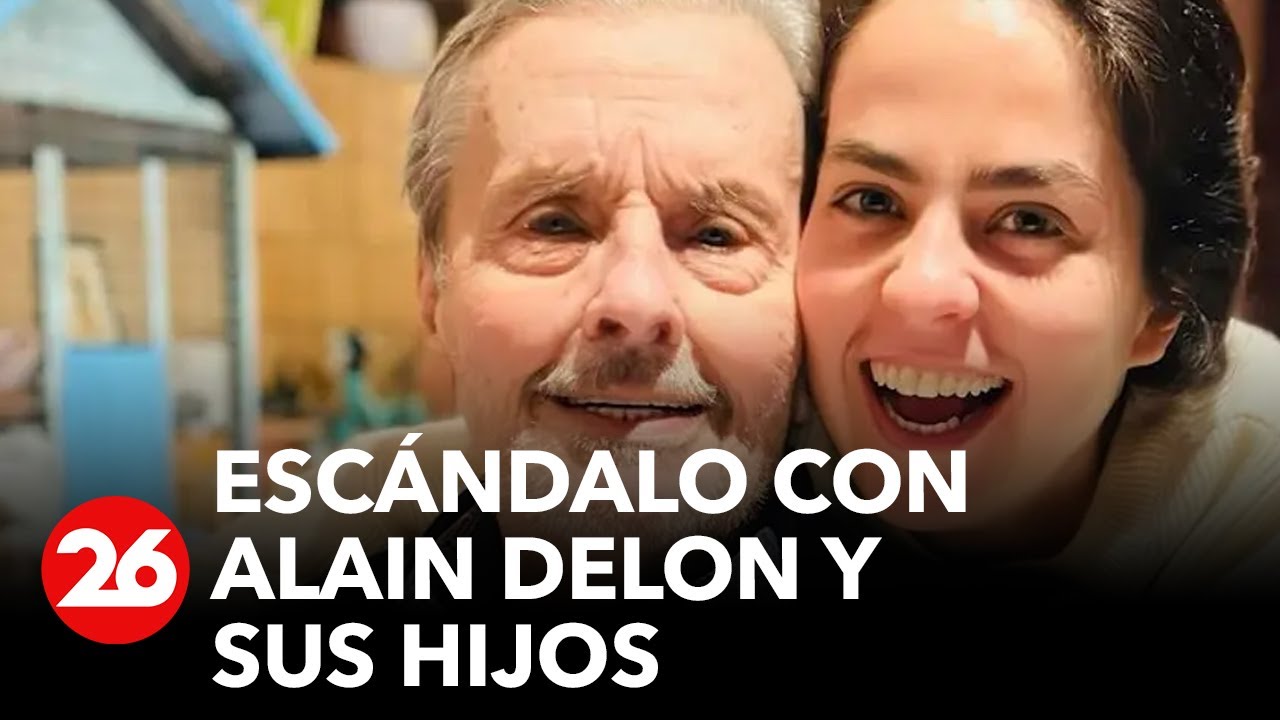 Escándalo con Alain Delon y sus hijos