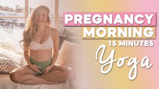 15 Minuten Yoga für Schwangere | Sanfte Yoga Morgenroutine | Morning Prenatal Yoga Flow ☀️ screenshot 5