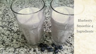 Blueberry Smoothie Recipe For 2 | Only 4 Ingredients by Recipe 4 Me 22 views 1 month ago 2 minutes, 9 seconds