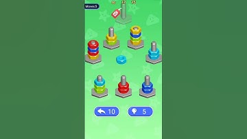 Nut Bolt Sort Puzzle Game Level 16 #game #games #mindrelaxing  #puzzle #gameplays