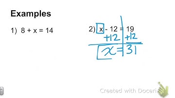 8-1 Solving One-Step Equations