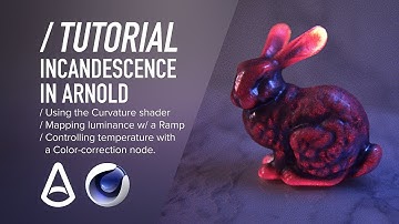 C4D & C4DtoA TUTORIAL | Incandescent Glowing Material (Procedural)  [Cinema 4D & Arnold Render]