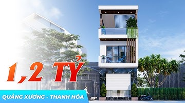 Khám Phá Mẫu Nhà Ống 2 Tầng 1 Tum Hiện Đại 1,2 TỶ Có Mặt Tiền Dưới 5m Tại Quảng Xương Thanh Hóa