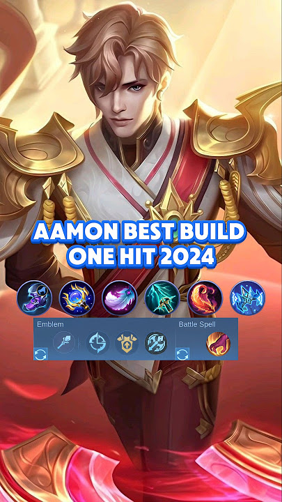 Best build for Aamon One Hit 2024 🔥 #mobilelegends #mlbb #tutorial #gameplay #aamonmobilelegends