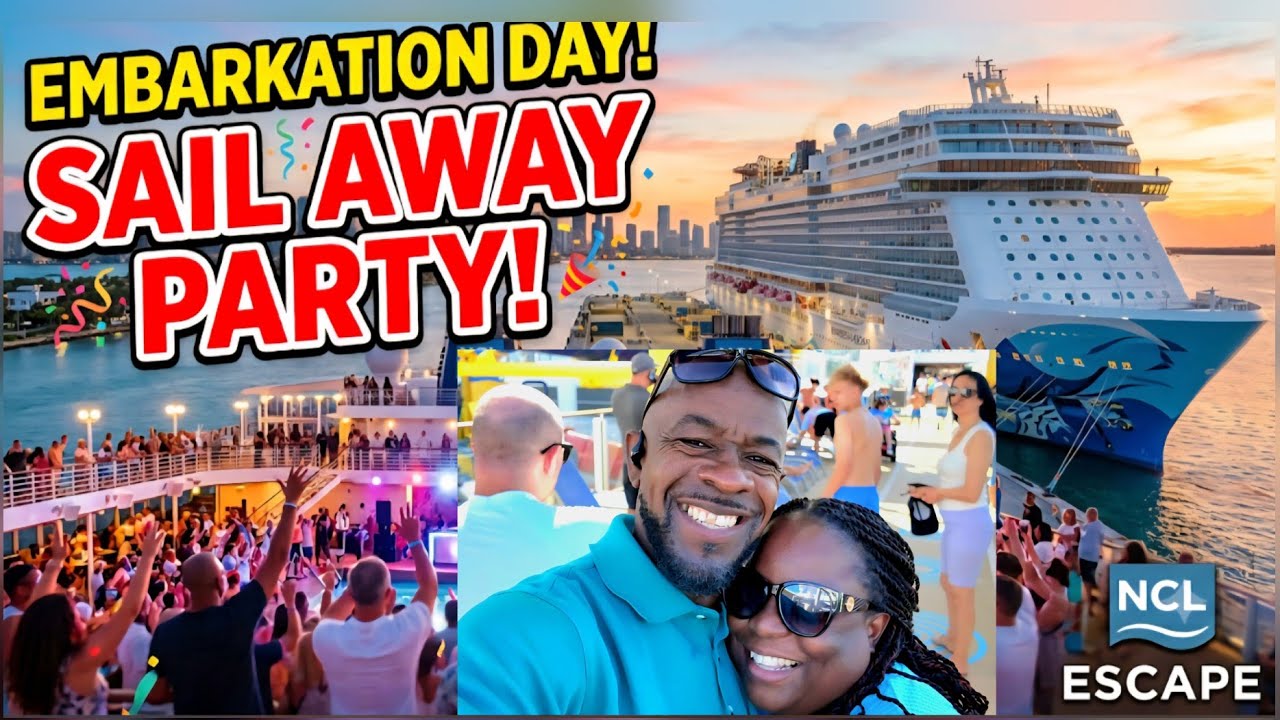 Epic first time on Norwegian Escape sail away party.