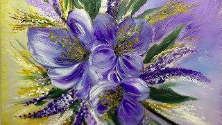 : Sommerblumen-Einfach Malen-Blumen-Easy Painting-Flowers / V52