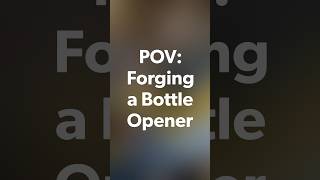 POV: How I forge 2 dozen bottle openers an hour #blacksmith #pointofview #forge #goprohero12