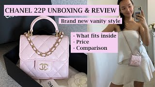 CHANEL 22P Launch: Micro Vanity SLG Unboxing/Review (What Fits Inside, Mod  Shots & Pink Comparison) 