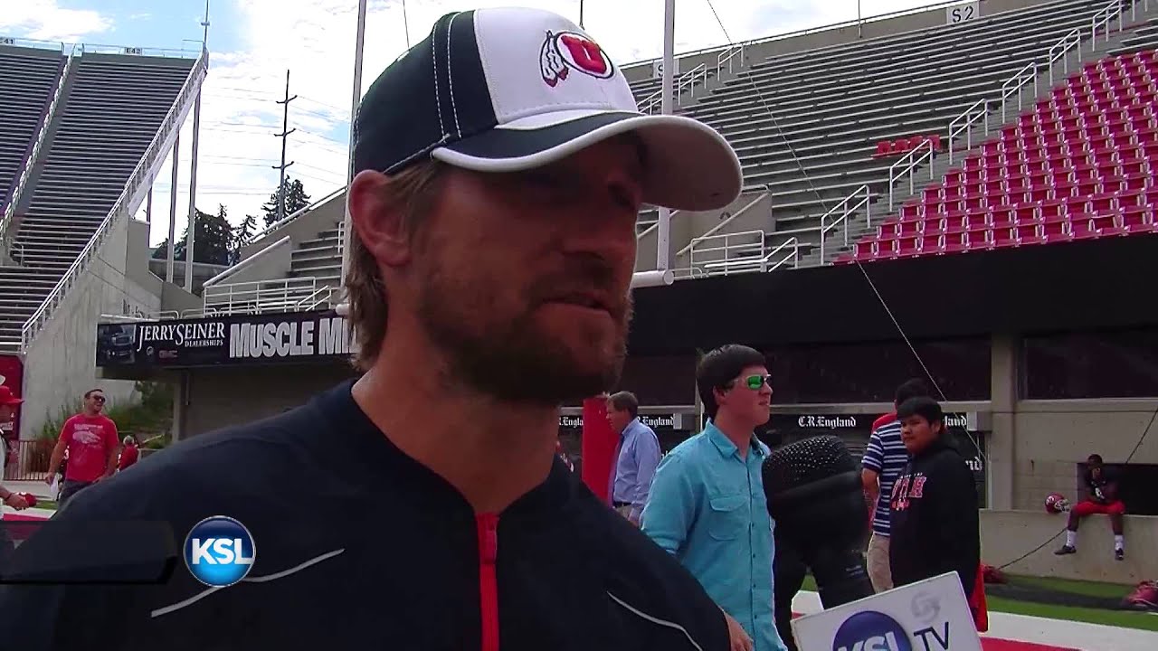 Utah QB coach Aaron Roderick post scrimmage 8/12/2014 - YouTube