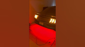 Custom LED mustang rear diffuser !!