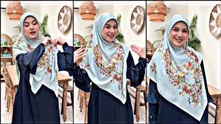 Lisa Surihani Tutorial Tudung Square Bidang 42 Inci Masih Nampak Labuh