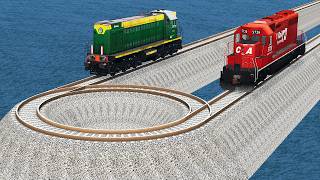 I Tested Double Trains Vs Loop Track  Beamngdrive