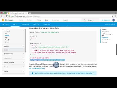 7   Add Firebase SDK