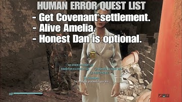 Fo4 Human Error Quest Neutral End with Honest Dan.