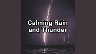 Raindrops Sound Loopable with Thunder
