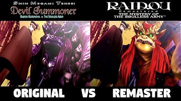 Opening Animation Original vs Remaster - RAIDOU KUZUNOHA Remastered The Mystery of the Soulless Army