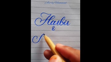 Harbir & Mankirat | Beautiful writing | #shorts #viral #art