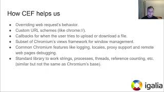 Kiosk-mode browser using Chromium Embedded Framework (CEF)