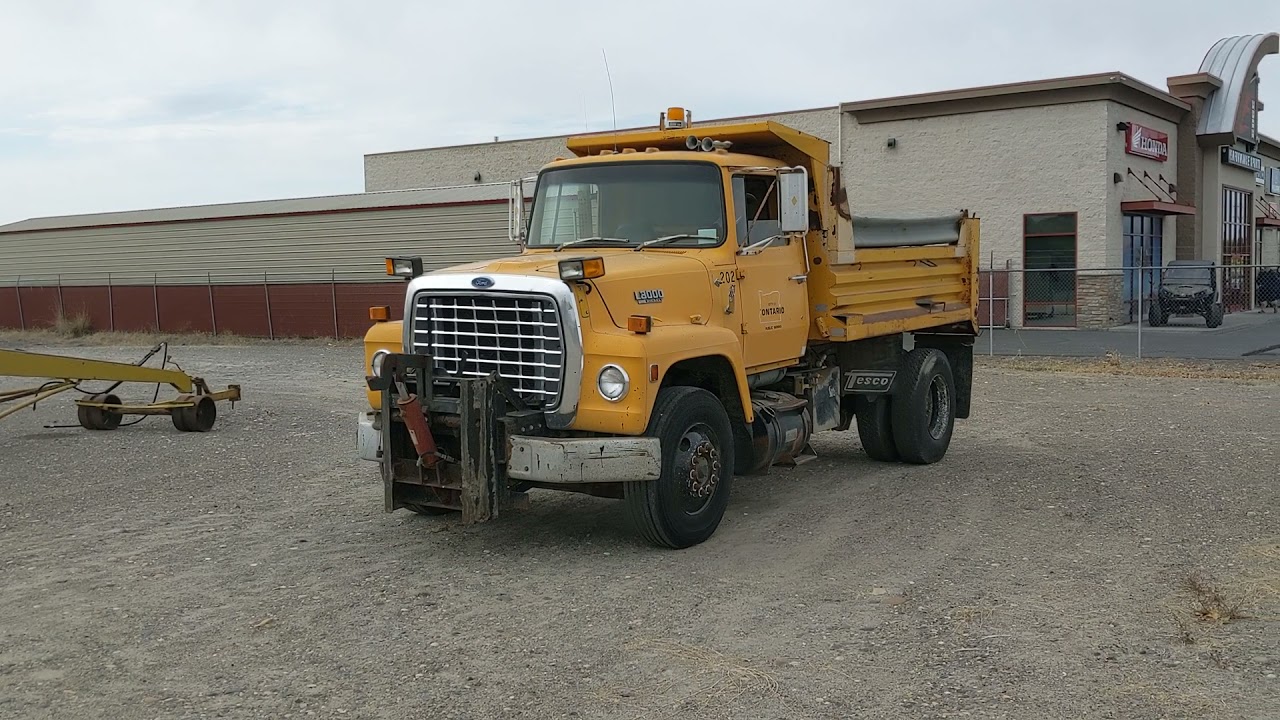 1- 1987 Ford L8000 dump truck