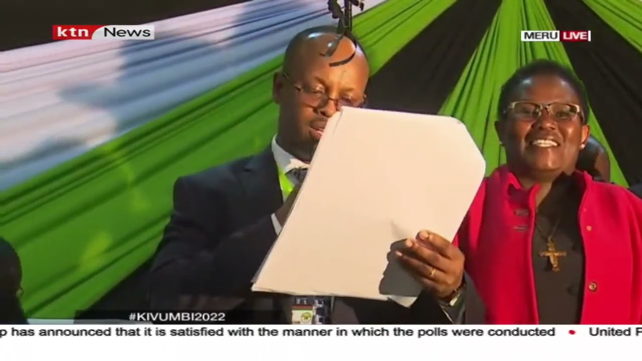 Meru Results Kawira Mwangaza Elected As Governor Elizabeth Kailemia 