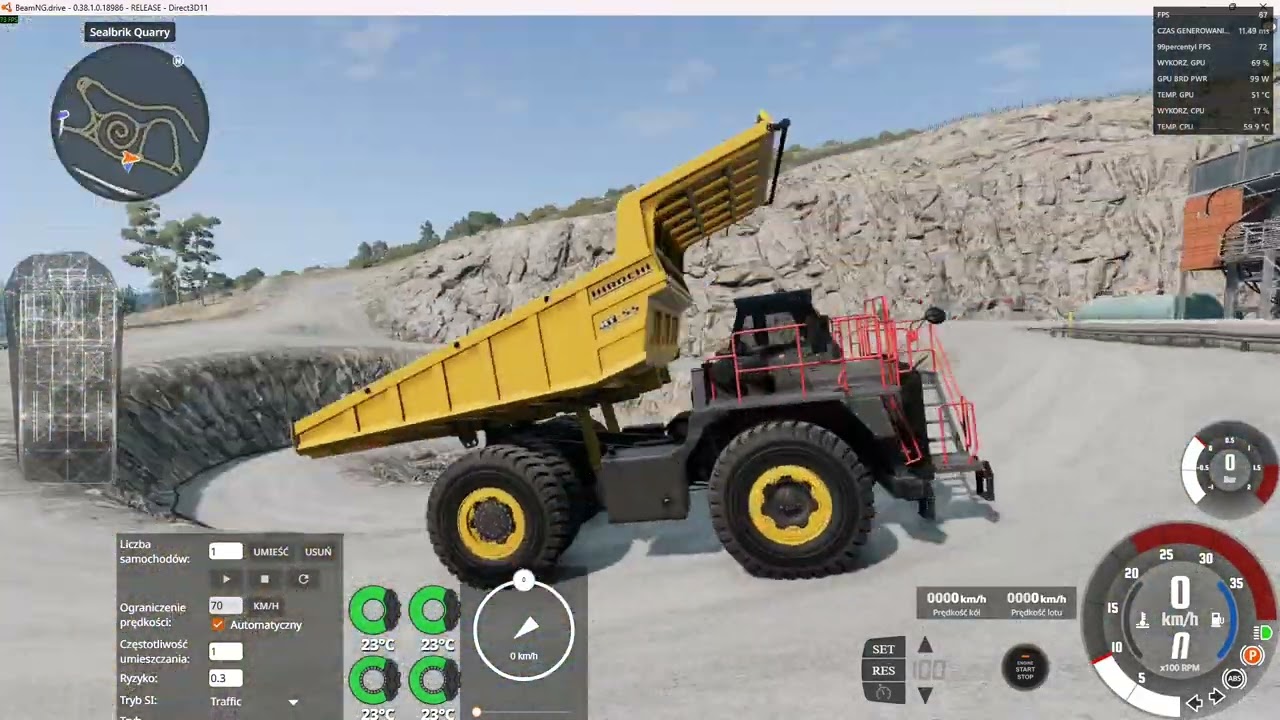 Testowanie nowego update do BeamNg Drive